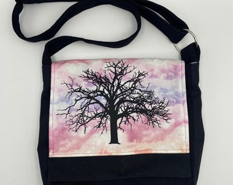 Oak Tree Messenger Bag 10” Clouds