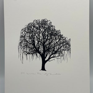 Willow Tree Silkscreen Print