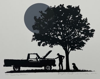 Shade Tree Mechanic Silkscreen Print 11 x 14