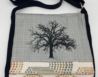 Oak Tree Messenger Bag 12” Gray