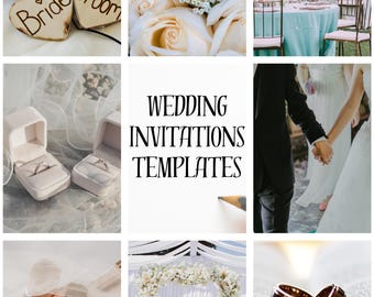 Plantillas de invitaciones de boda
