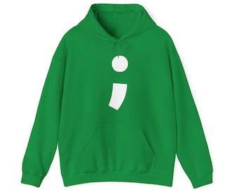 Semi-Colon ; Heavy Blend™ Hooded Sweatshirt