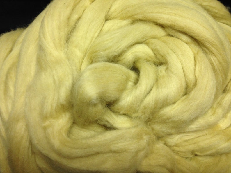 4 ounces Natural Green Easy to Spin Cotton