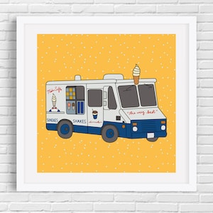 Mr Softee Print, Fine Art Print by Kate Durkin