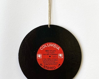 Custom Record Hand Painted Ornament