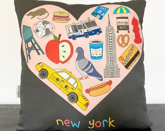 New York Valentine Pillow