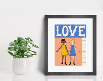 Love Print, FIne Art Print by Kate Durkin