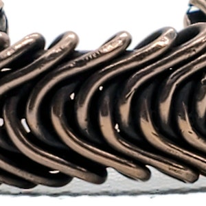 Twisted wire copper adjustable woven bracelet, handmade unisex heavy gauge copper jewelry, solid copper, men's copper cuff, adjustable cuff image 9