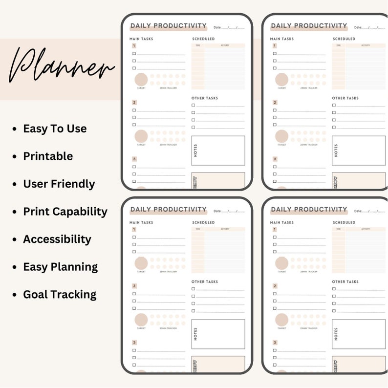 Productivity Planner / Printable / Ultimate Life Journal Binder / Daily ...