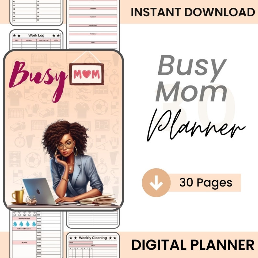 Busy Mom Planner / Home Management Planner Printable / Household Binder ...