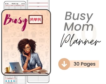 Planificador de mamá ocupada / Planificador de gestión del hogar imprimible / Carpeta del hogar / Planificador de limpieza / Planificador digital