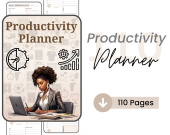 Planificador de productividad / Imprimible / Ultimate Life Journal Binder / Productividad diaria / Planificador digital de TDAH para adultos / Organizador de objetivos