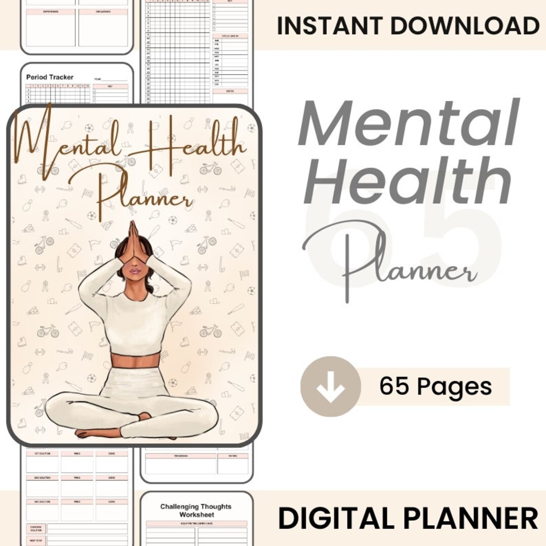 Mental Health Planner / Planner Printable / Digital Planner ...