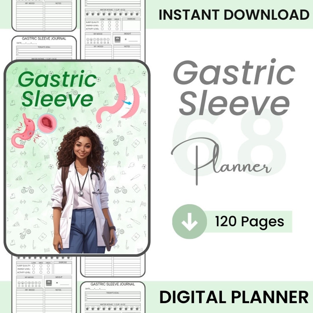 Gastric Sleeve Planner / Surgery Tracker / Digital Planner / Printable ...
