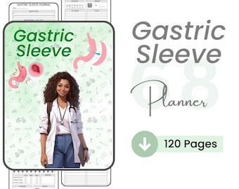 Planificador de Manga Gástrica / Rastreador de Cirugía / Planificador Digital / Imprimible / Medicamentos