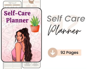 Planificador de cuidado personal / Imprimible / Diario de amor propio / Salud mental / Diario de atención plena / Planificador de bienestar / Rastreador de estado de ánimo