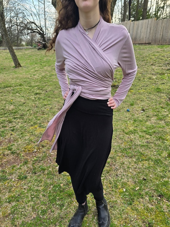 Ballet style wrap top hotsell