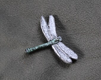 Green Dragonfly Home Decor Hanger-Handmade, Sculpted, Hand Painted