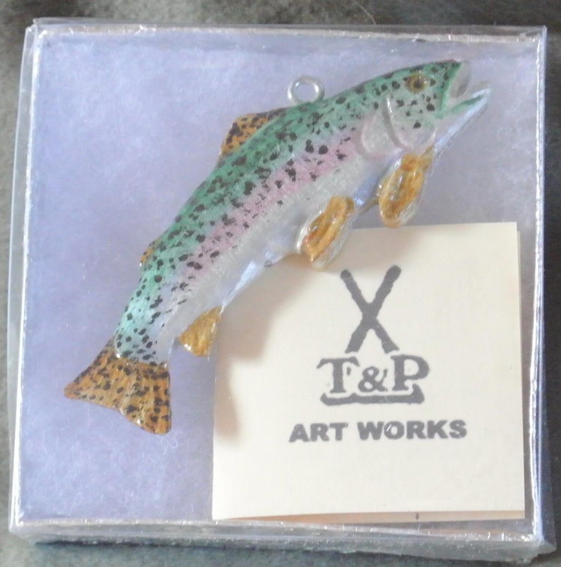 Rainbow Trout Home Decor Hangerhand Painted Etsy