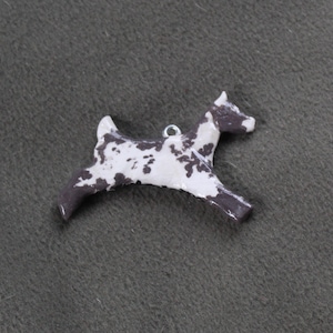 Nigerian Dwarf Chocolate Splashed Home Decor Hanger-Handmade, Sculpted, Hand Painted, Recycled