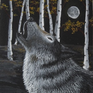 Lonesome Song Wolf-wenskaart print single