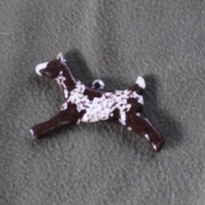 Nigerian Dwarf Broken and Speckled Chocolate Home Decor Hanger-Handmade, Sculpted, Hand Painted, Recycled
