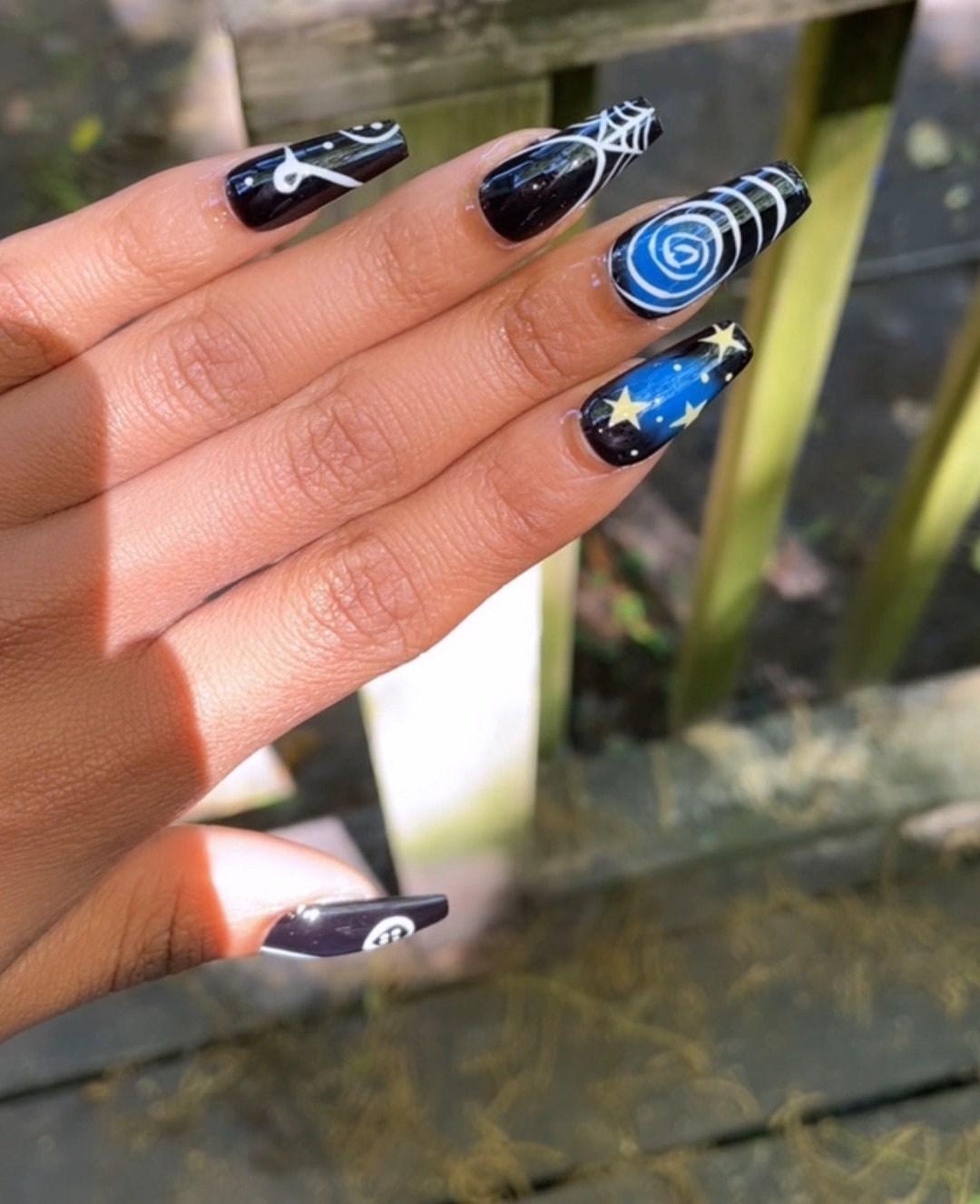 Coraline Movie Aesthetic Inspired Nails, Press-on Nail, Custom Design ...