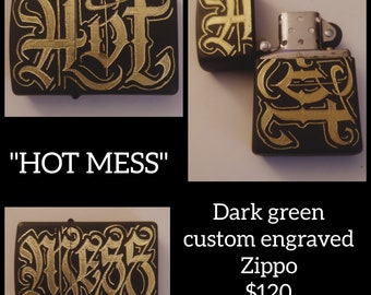 Gegraveerde Zippo