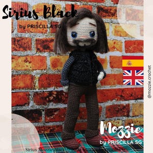 Sirius, my wizard godfather Mozzie Amigurumi CROCHET PATTERN PDF