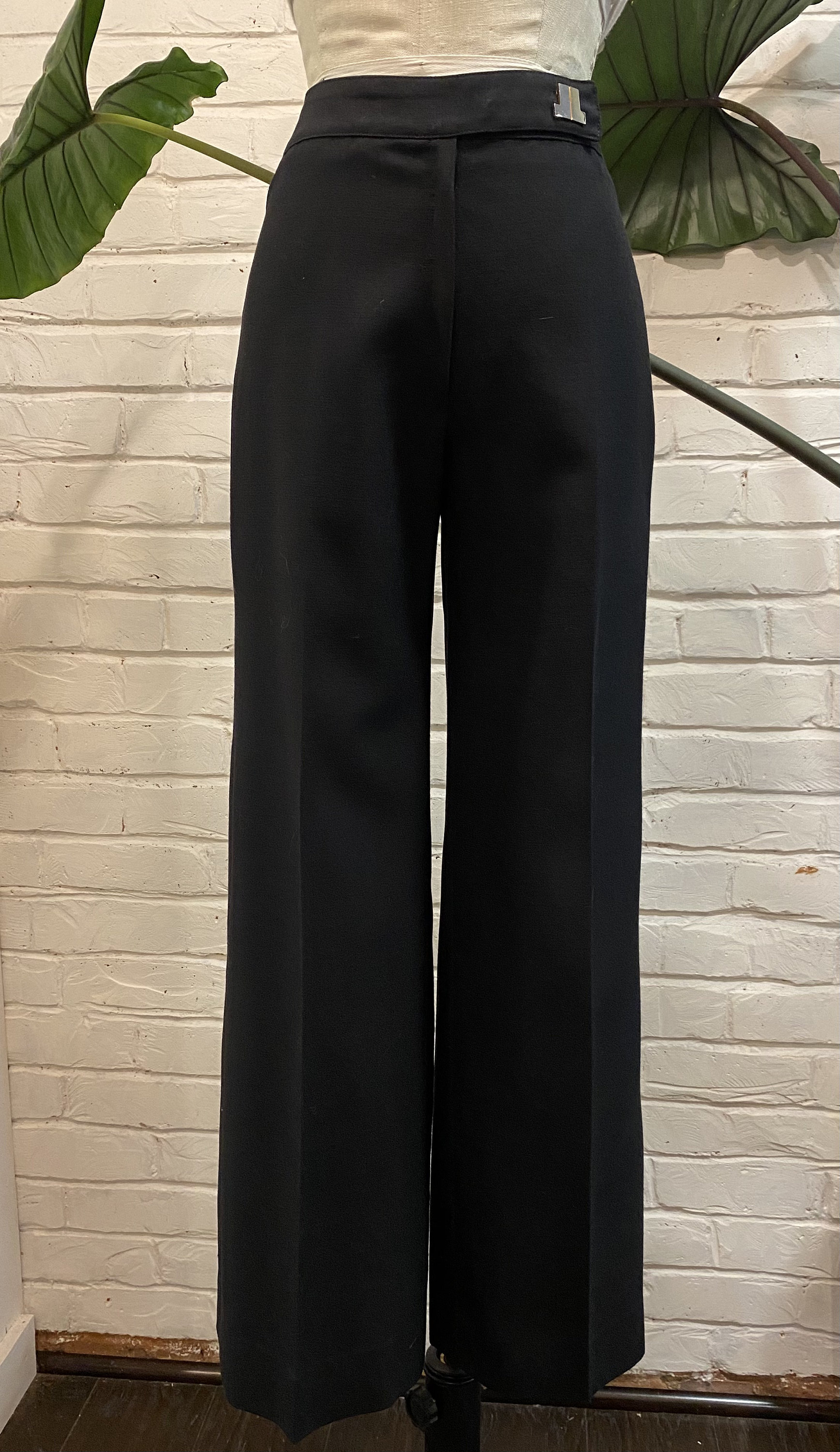 Lanvin - Flared Cropped Pants for Women - Midnight Blue - Size 38