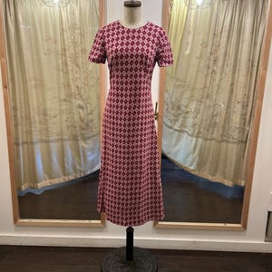 1970&#39;s Argyle Maxi Dress