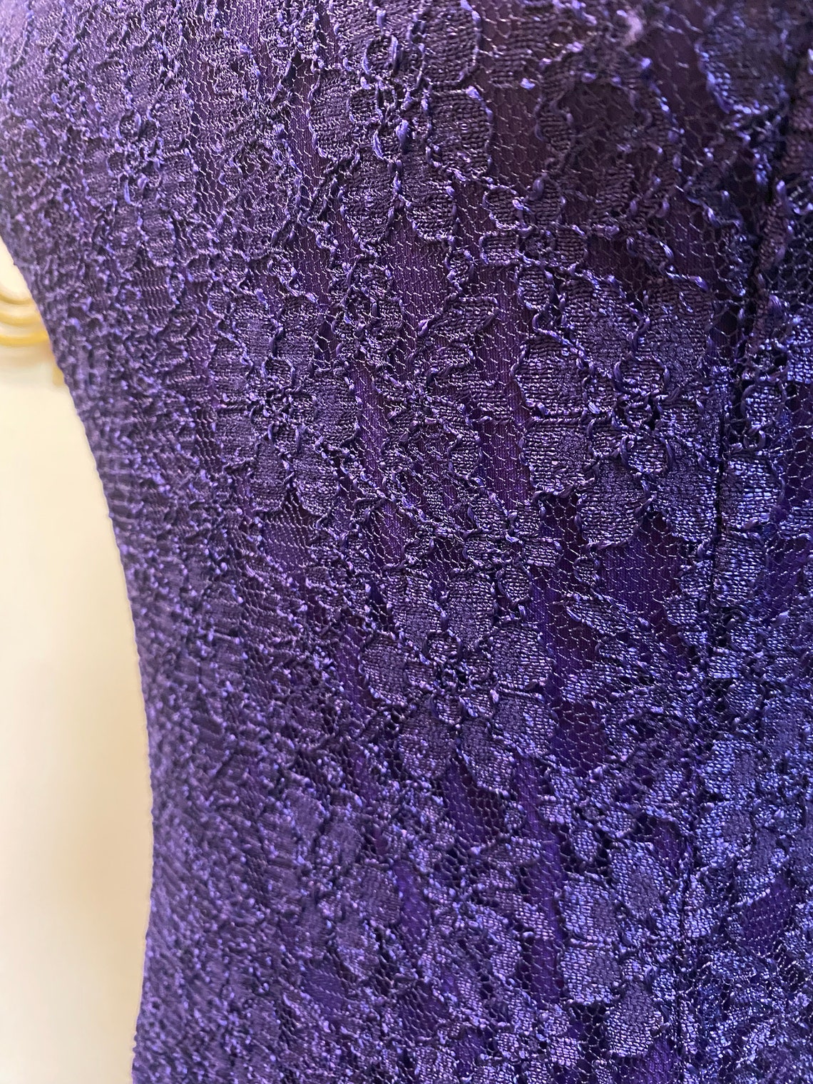 Vintage 90’s purple strapless mini dress