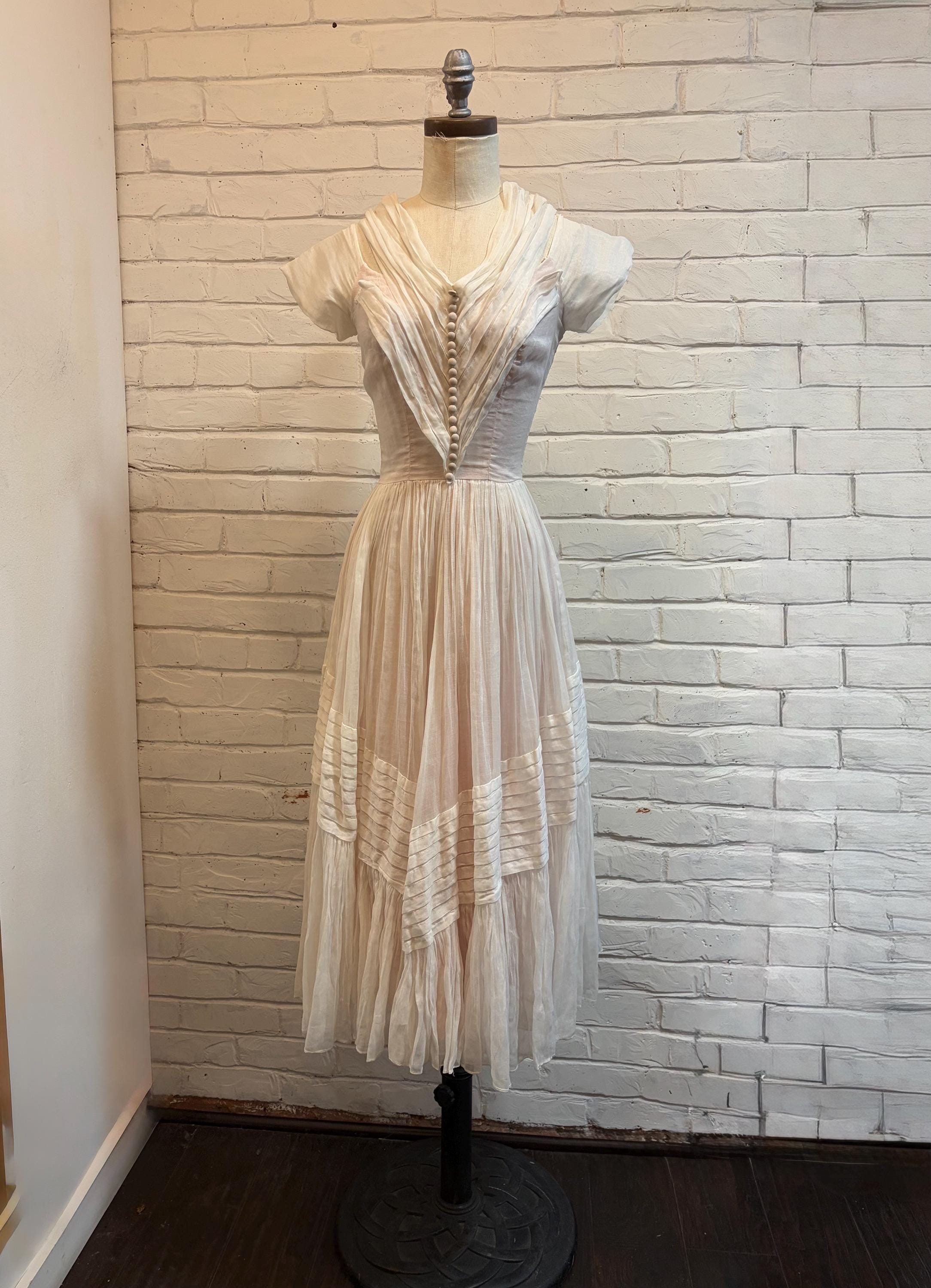 1950 Chiffon Dress
