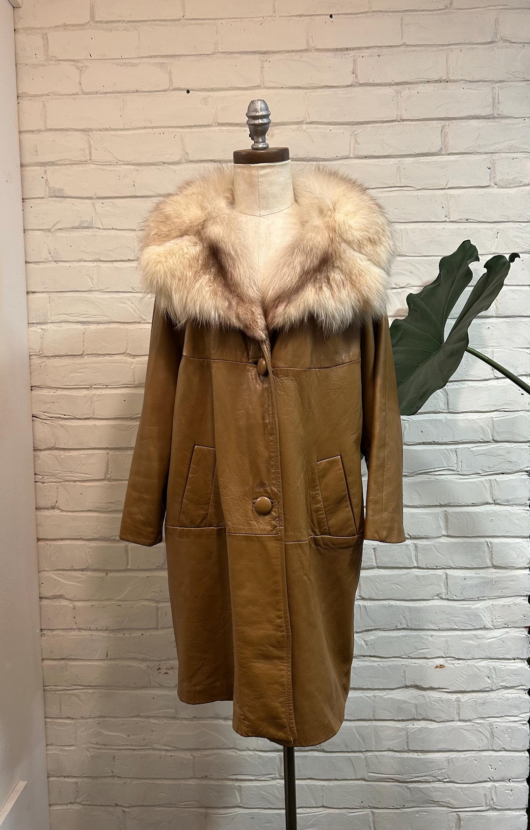 Vintage 1970’s Cocoa Suede Fur Coat main image 0