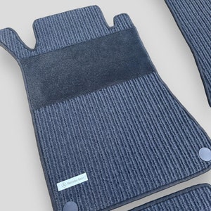 thumbnail image 2 of Lengenfelder Grey Grosgrain Floor Mats For Mercedes-Benz W211 S211 E-Class – NEW 2 of 4