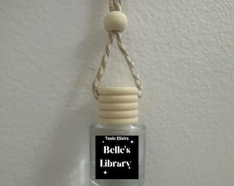 Belle’s Library Scented Car Air Freshener Diffuser