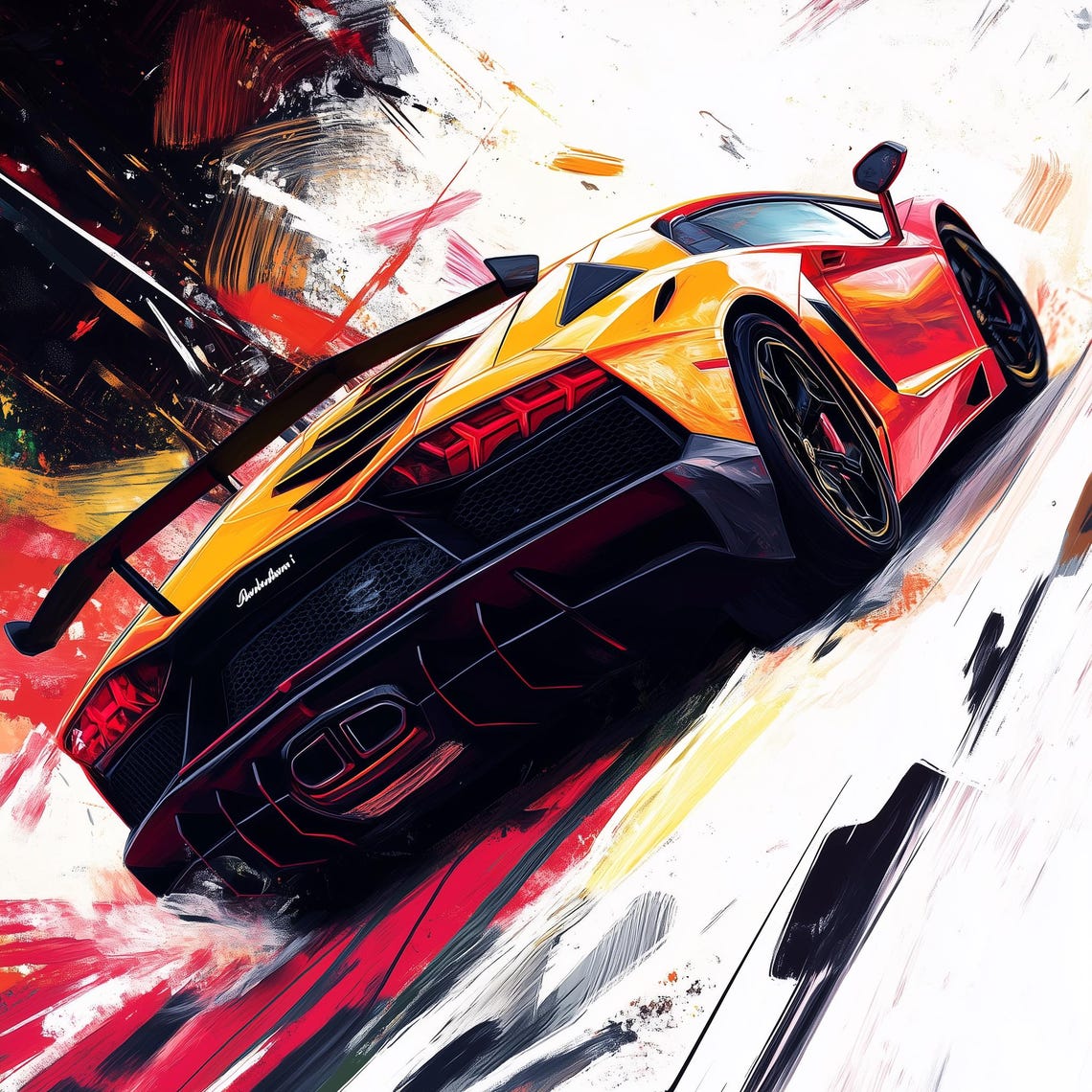 PRINTABLE Lamborghini Aventador , Supercar Decor Print, Foreign Car ...