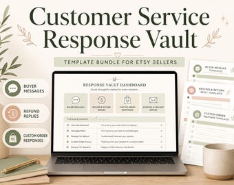 Etsy Seller Customer Service Response Templates (Digital Download)