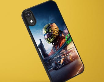 Etui na telefon Lando Norris F1 Formuła 1 Mclaren iPhone 16, 15, 14, 13, 12, 11, X, 8, 7, wszystkie telefony komórkowe Samsung i Pixel Darmowa dostawa w Wielkiej Brytanii