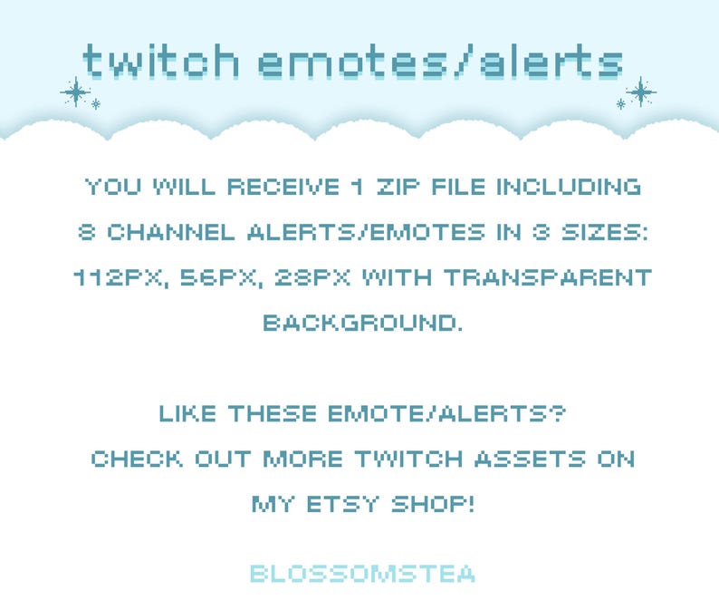 Animated Sparkles Emote Alerts for Twitch | Pixel Art Assets | Cute ...