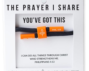 Philippians 4:13 Bracelet | You've Got This Bracelet | Jewelry for Christian Athletes | Sharable Prayer Bracelets