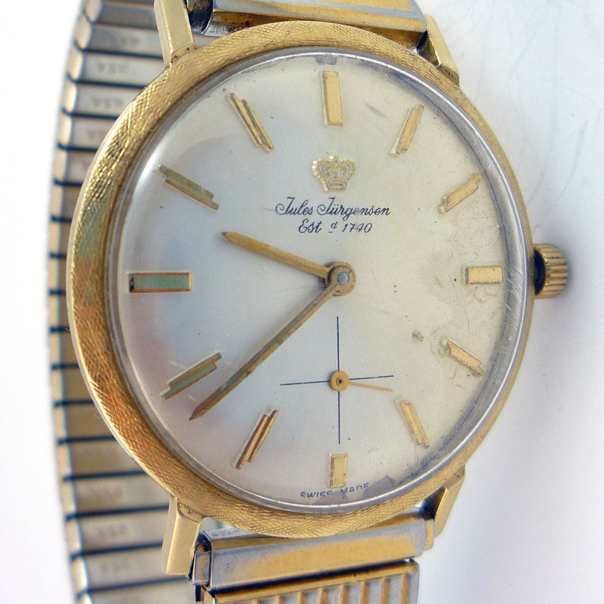 Vintage Mens 14K Jules Jurgensen Watch with Original Box Etsy