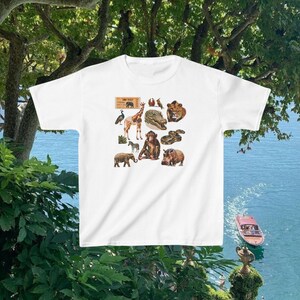 Zoo Ticket Y2K Baby-T-Shirt | Grafisches T-Shirt im Vintage-Stil, niedlicher Tierdruck, Retro Y2K-Mode, ästhetisches Zoo Vibes-Shirt