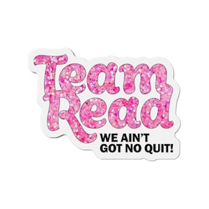 Team Read -- Free Karen Read -- Pink Rhinestone LOOK -- not real -- Die-Cut Magnets