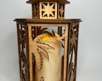 Nativity Scene Candle Lantern