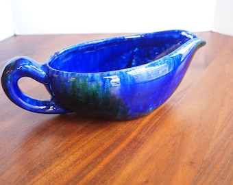 Gravy Boat, Stangl Pottery, Mediterranean Blue, Vintage Functional Pottery, c. 1960s