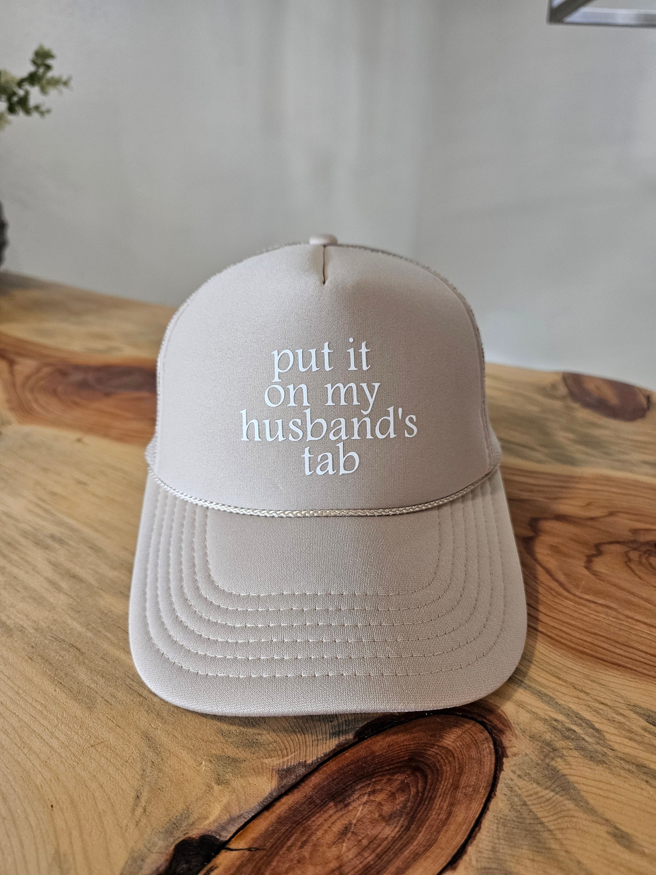 Put It On My Husbands Tab Hat Patch – Hobbymakertx