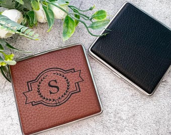 Personalized Leather Cigarettes Case, Fathers Day Gift, Gifts for him, Leather Cigarette Box, Cigarette Holder, Tobacco Case,Cigarrette Case