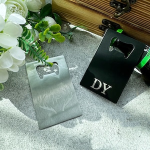 Gepersonaliseerde creditcardflesopener, aangepaste stalknecht flesopener, huwelijksgunst, getuigecadeau, cadeaus voor bierliefhebbers