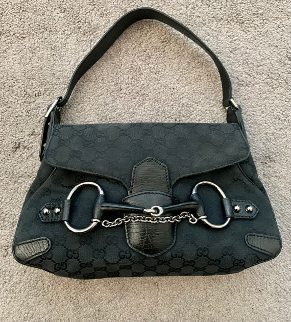 Rare Vintage Gucci Tom Ford Horsebit black Bag